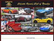Tablet Screenshot of corvetteownersclubhouston.com